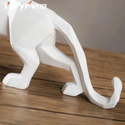 Panthera | Resin Geometric Panther Sculptures