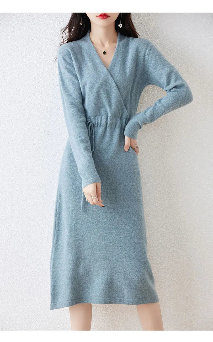 Sienna | Cozy Knit Wrap Dress