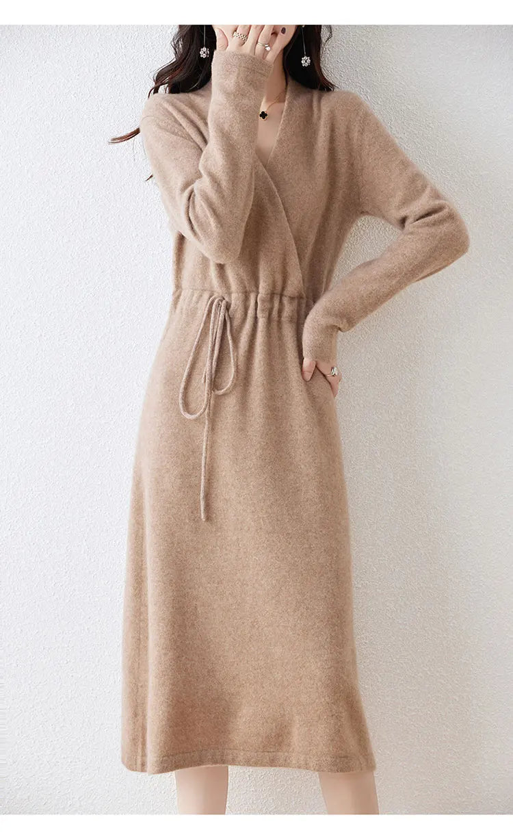 Sienna | Cozy Knit Wrap Dress