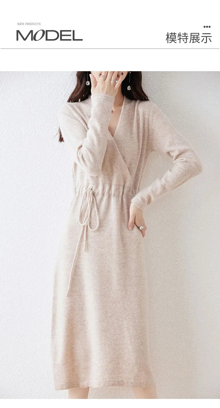 Sienna | Cozy Knit Wrap Dress