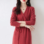 Sienna | Cozy Knit Wrap Dress