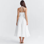 Marilyn | Timeless Halter Midi Dress