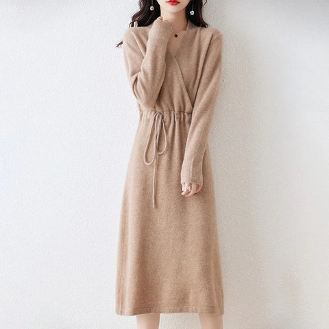 Sienna | Cozy Knit Wrap Dress