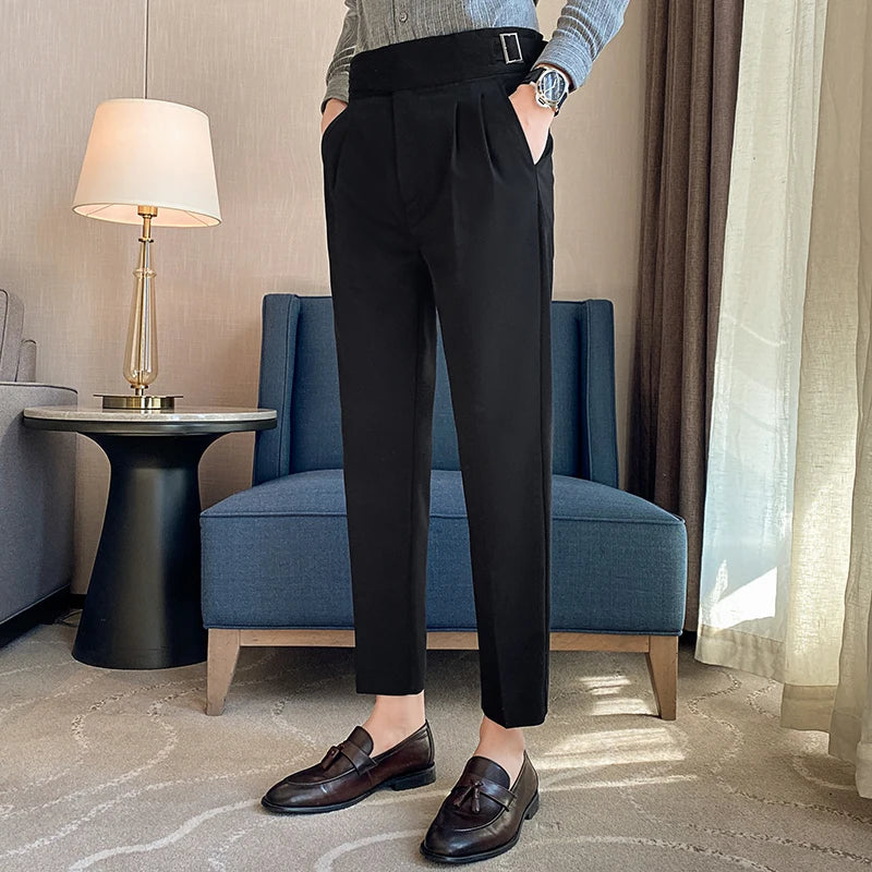 Finn | Slim Fit Pleated Trousers