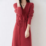 Sienna | Cozy Knit Wrap Dress