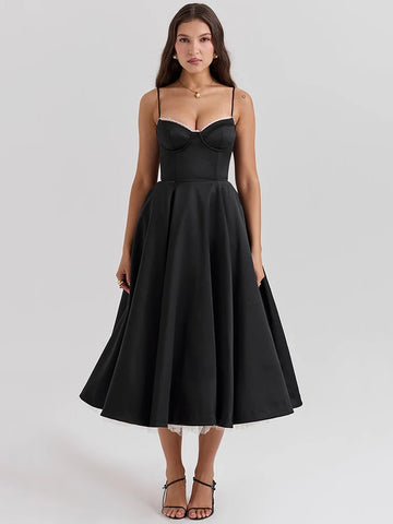 Sophia | Vintage Glamour Midi Dress