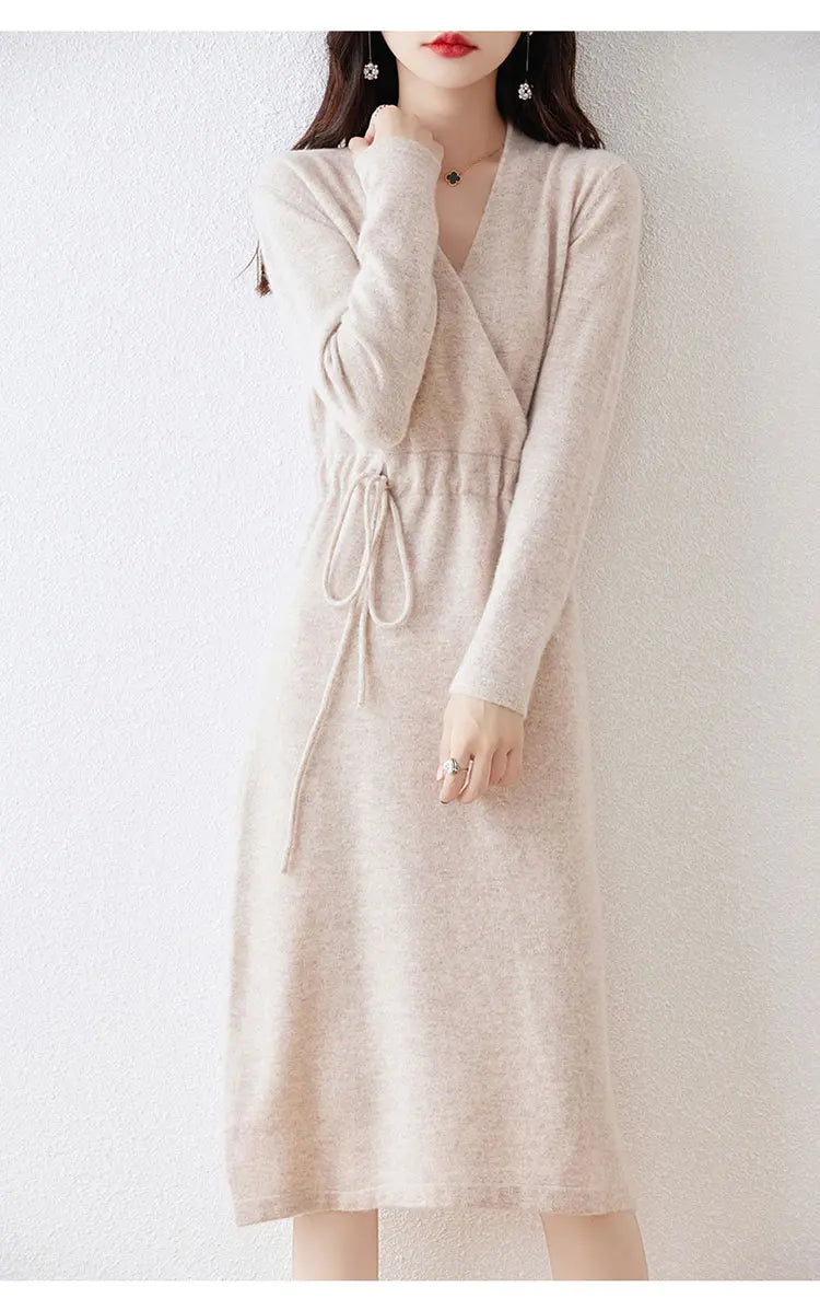 Sienna | Cozy Knit Wrap Dress