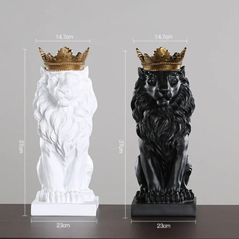 Leo | Resin Regal King Lion Statue