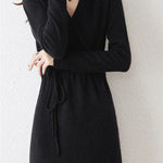 Sienna | Cozy Knit Wrap Dress