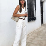 Rachel | Chic Sleeveless Buttoned Jumpsuit