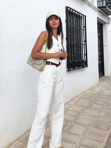 Rachel | Chic Sleeveless Buttoned Jumpsuit