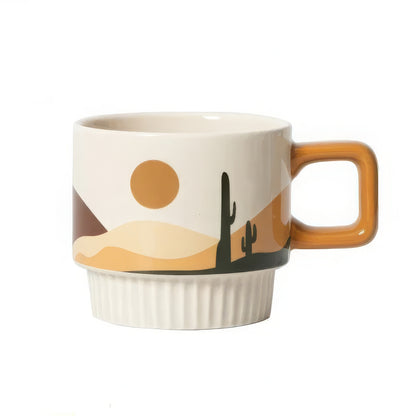 Café Charm | Vintage & Chic Ceramic Coffee Mug