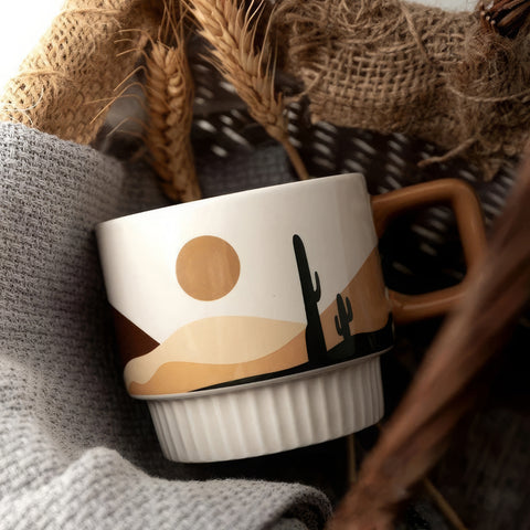 Café Charm | Vintage & Chic Ceramic Coffee Mug