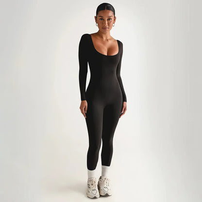 Cleo | Schlanker und stützender Fitness-Jumpsuit 