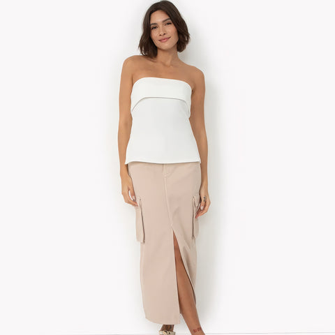 Celeste | Chic & Elegant Strapless Blouse