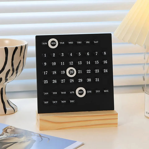 Woody Year-Round | Elegant Wooden Calendar for 2024