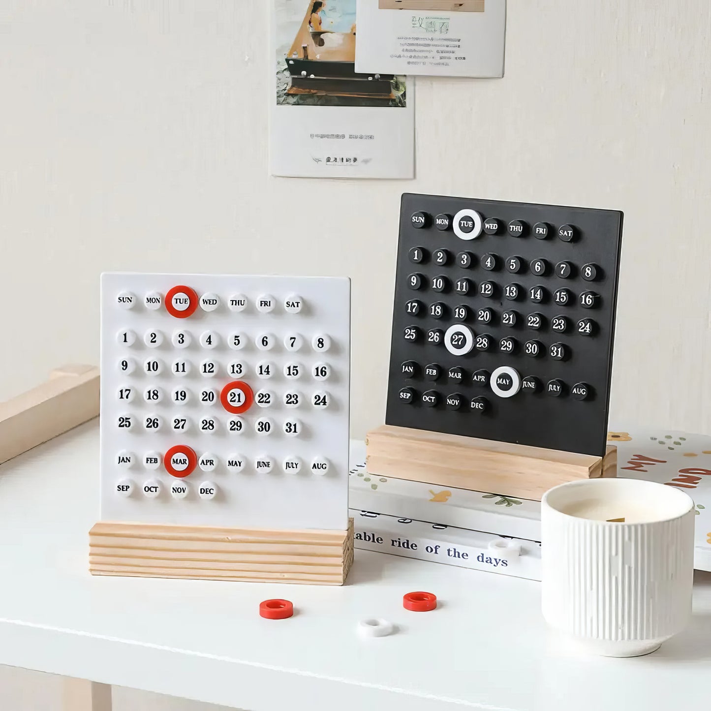 Woody Year-Round | Elegant Wooden Calendar for 2024