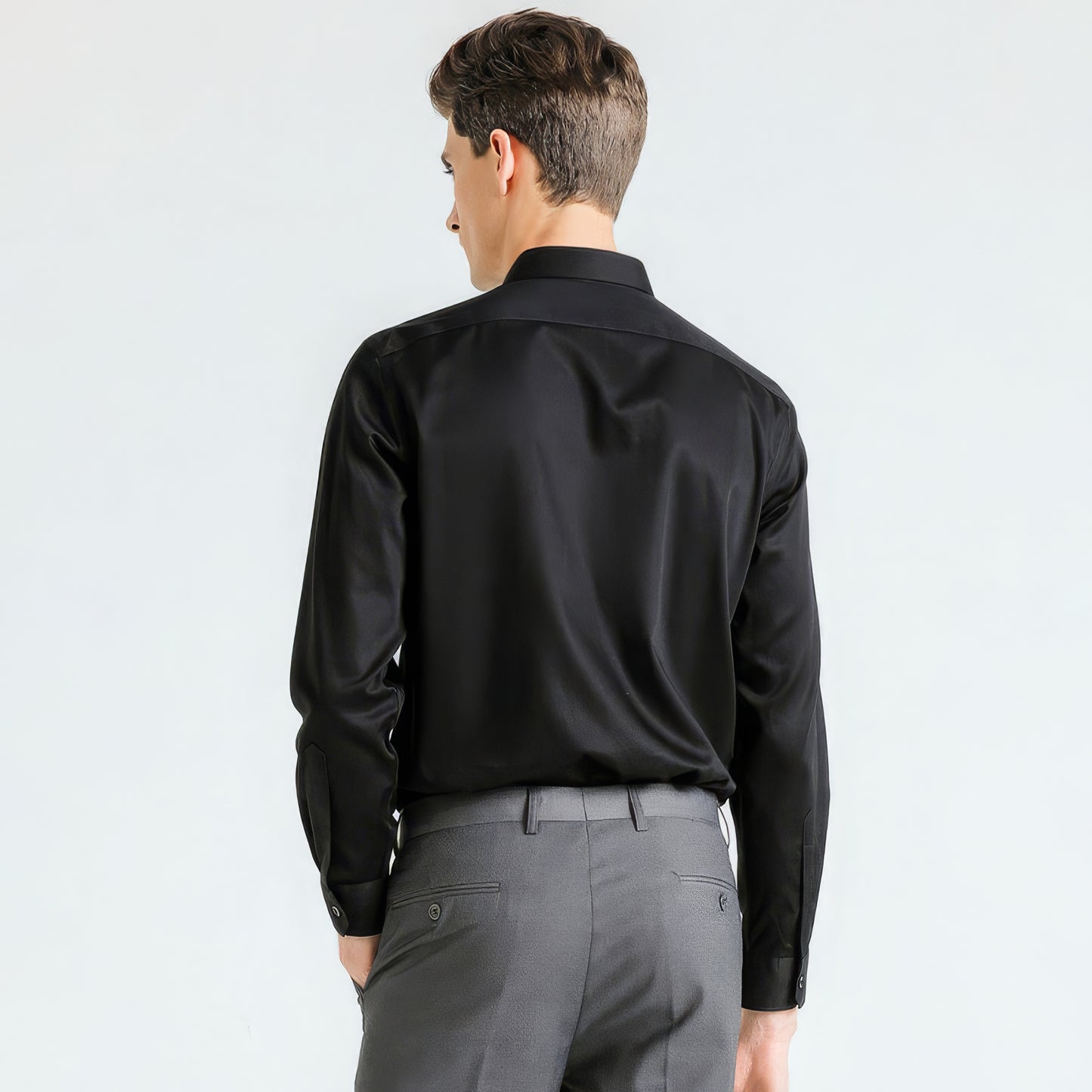 Jensen | Stretchable & Anti-Wrinkle Black Shirt