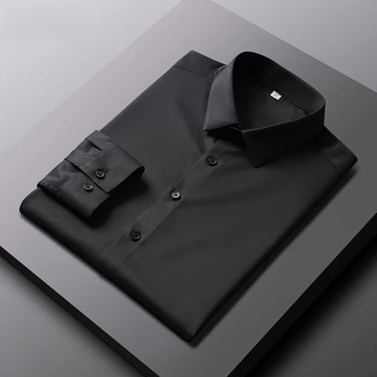 Jensen | Stretchable & Anti-Wrinkle Black Shirt